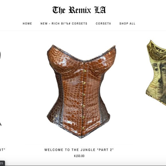 The Remix LA "Welcome to the Jungle Part 2" Corset - Picture 2 of 7
